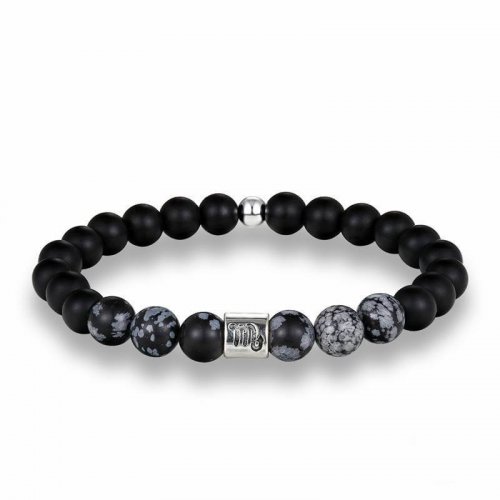 Pulseira Masculina de Pedra Ágata Matte Signo Escorpião - PP50