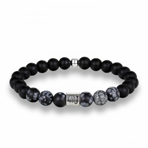 Pulseira Masculina de Pedra Ágata Matte Signo Escorpião - PP50 Pulseira Masculina de Pedra Ágata Matte Signo Escorpião - PP50