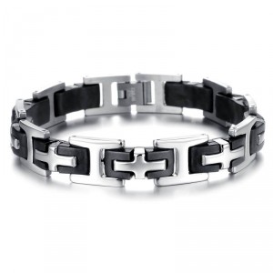 Pulseira de Aço Masculina Cruzadas - PA24 Pulseira de Aço Masculina Cruzadas - PA24