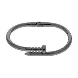 Pulseira Masculina de Níquel Em Grafite Estilo Prego Pulseira Masculina de Níquel Em Grafite Estilo Prego
