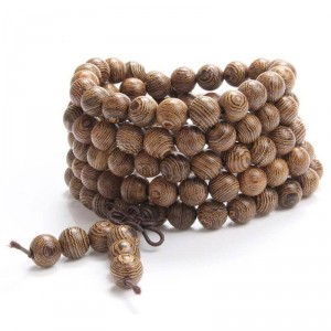 Pulseira Masculina Budista Japamala Marrom - PP33 Pulseira Masculina Budista Japamala Marrom - PP33