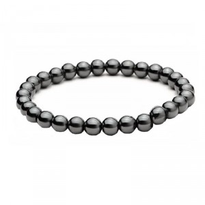 Pulseira Masculina de Pedra Natural Hematita - PP17-B Pulseira Masculina de Pedra Natural Hematita - PP17-B