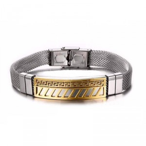 Pulseira Tela de Aço Mykonos Dourada - PA31 Pulseira Tela de Aço Mykonos Dourada - PA31