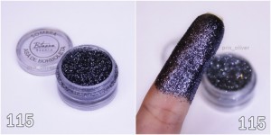 Bitarra Beauty COR 115 / GL 12 Black Light Sombra Asa de Borboleta (Pigmento / Glitter)