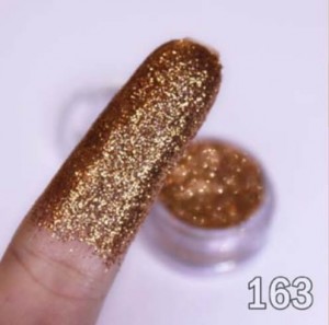 Bitarra Beauty COR 163 / GL Gold Sombra Asa de Borboleta (Pigmento / Glitter)