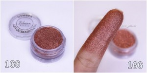 Bitarra Beauty COR 166 Rosê fino Sombra Asa de Borboleta (Pigmento / Glitter)