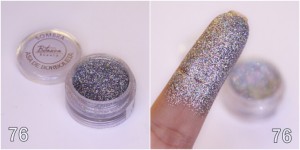 Bitarra Beauty COR 76 Gliter Prata (efeito multicolor) Sombra Asa de Borboleta (Pigmento / Glitter)