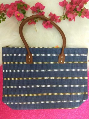 Bolsa de Palha para Praia Mix Metal