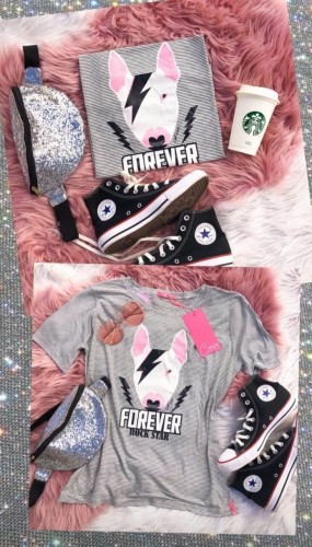 Corina T-Shirt Estampada Dog Bull Terrier