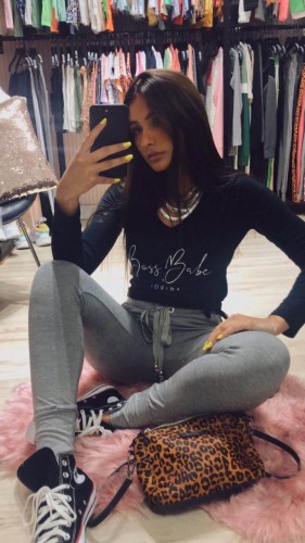 Corina T-Shirt Manga Boss Babe - Preta