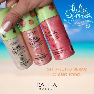Dalla Makeup Bruma Fixadora Iluminadora Hello Summer - 3 opções