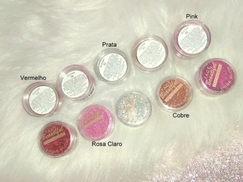 Face Beautiful Shine Glow Glitter para Maquiagem
