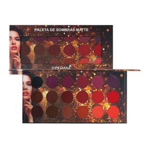 Ludurana Paleta de Sombras Matte Redonda - 18 cores