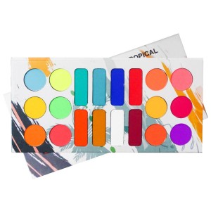 Ludurana Paleta de Sombras Matte Tropical - Neon - 20 cores