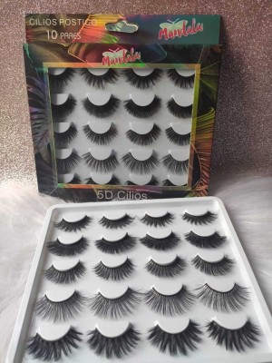 Mandala kit com 10 Pares Cílios Postiços 5D