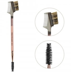 Miss Frandy Pincel Profissional pincel B-12 duplo Pente e Escova para sobrancelhas