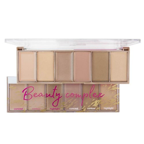 Ruby Rose Paleta Corretivo/Contorno/Iluminador Beauty Complex