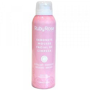 Ruby Rose Sabonete Mousse Facial de Limpeza - Frutas Vermelhas