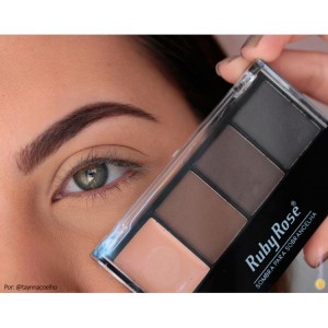 Ruby Rose Trio de Sombra para Sobrancelha com Primer HB9354