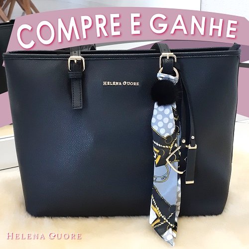 Bolsa Veneza Preta + Gravatinha Preta