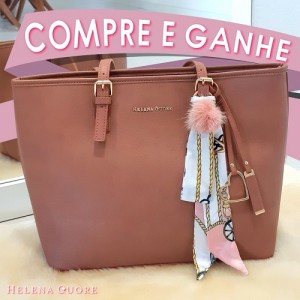 Bolsa Veneza Rose + Gravatinha Rose