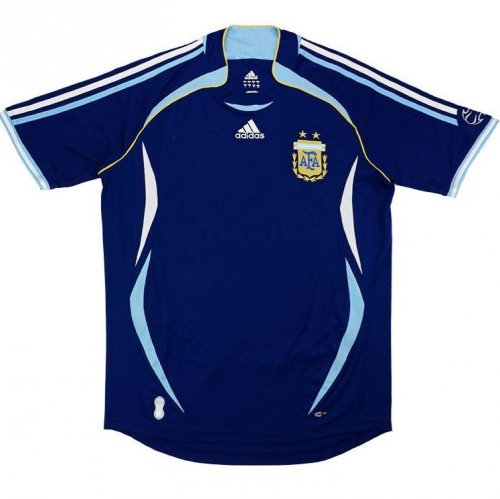 Camisa Argentina Away Retrô 2006 - Azul escuro 