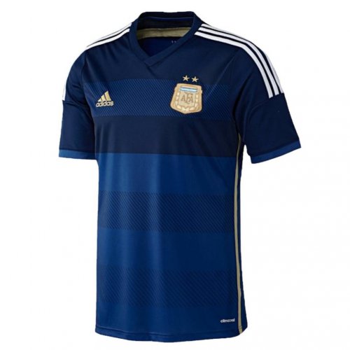 Camisa Argentina Away Retrô 2014 - Azul escuro 
