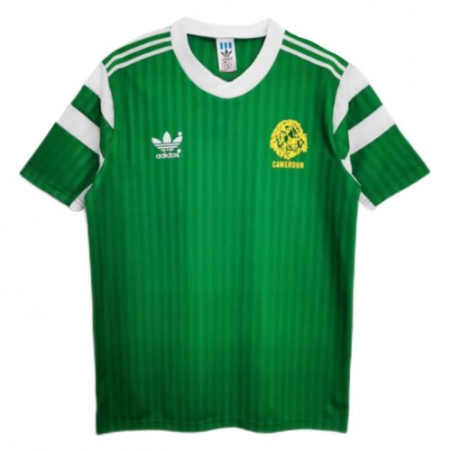 Camisa Camarões Home Retrô 1992 - Branco e Verde 