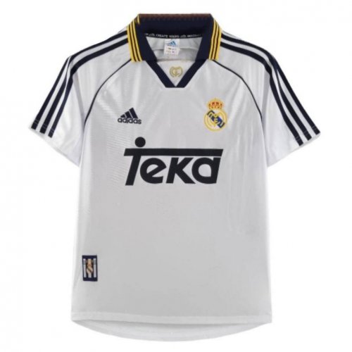 Camisa Real Madrid Home Retrô 2000 - Branco 