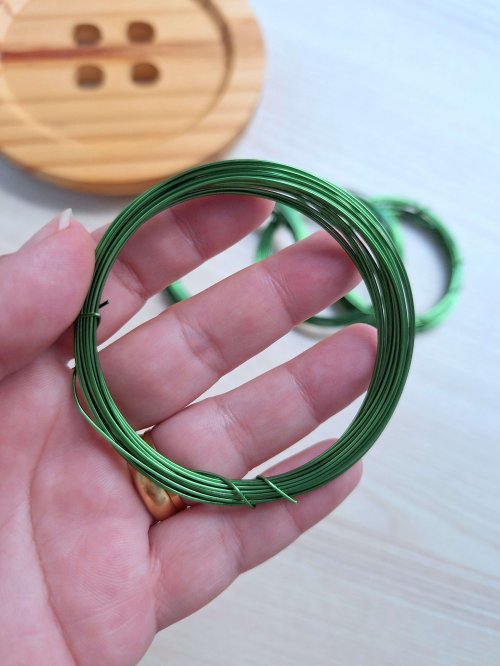 Arame Verde 0,7mm - 5 Metros - Arame para Óculos  