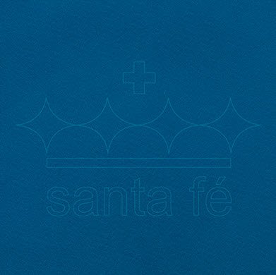 Feltro Liso Santa Fé - Azul Mediterraneo - Cor 201