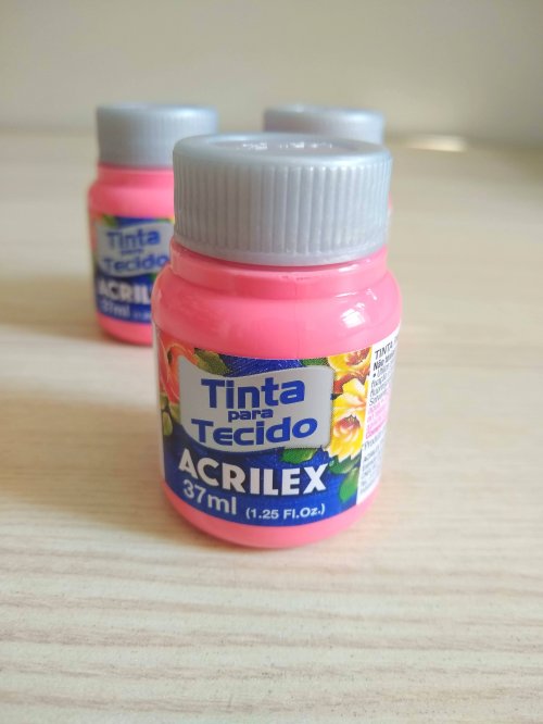 Tinta p/ Tecido Rosa Chá - Acrilex