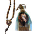 Miniatura - Terço de São Padre Pio com Foto Colorida - Com Saquinho