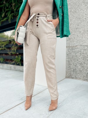 CALÇA EM LINHO GEYSA - BEGE (veste até 44) CALÇA EM LINHO GEYSA - BEGE (veste até 44)