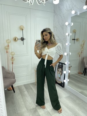 PANTALONA -KAREN - CÓS COM ELÁSTICO LARGO - VERDE PANTALONA -KAREN - CÓS COM ELÁSTICO LARGO - VERDE