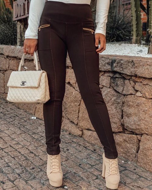 Legging Montaria Gorgurinho Marrom