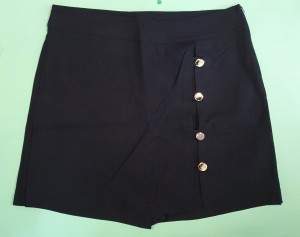 SHORT SAIA PLUS SIZE FENDINHA - PRETA