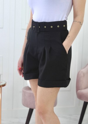 SHORTS LUNA COM CINTO - PRETO SHORTS LUNA COM CINTO - PRETO