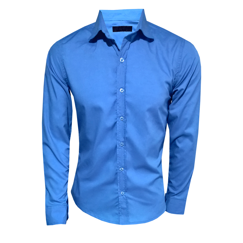 camisa social azul claro masculina