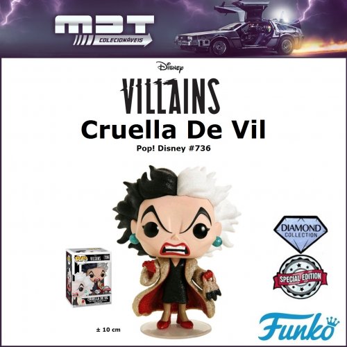 Funko Pop - Disney Villains - Cruella De Vil Diamond Collection Exclusive #736