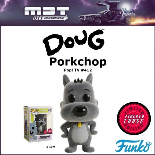 Funko Pop - Doug - Porkchop #412 CHASE Flocked