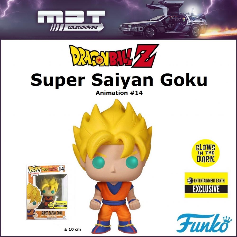 Funko Pop Dragon Ball Z Super Saiyan Goku 14 Glow Ee Exclusive