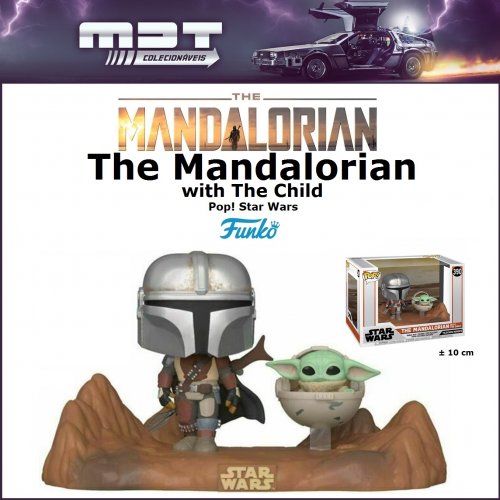 Funko Pop Moments - Star Wars: The Mandalorian - The Mandalorian With The Child #390