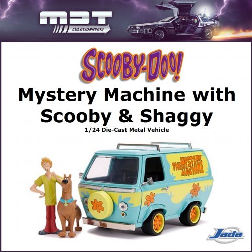 Jada Toys - Mystery Machine with Scooby & Shaggy 1/24 Die-Cast Metal Vehicle