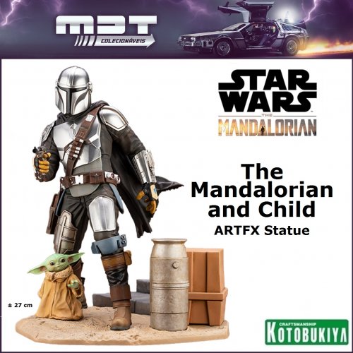 Kotobukiya - Star Wars The Mandalorian - The Mandalorian and Child ARTFX Statue 1/7