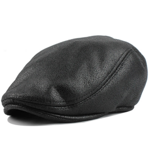 Boina Masculina Preta Coleção Outono-Inverno Pelego Sintético Boina Masculina Preta Coleção Outono-Inverno Pelego Sintético