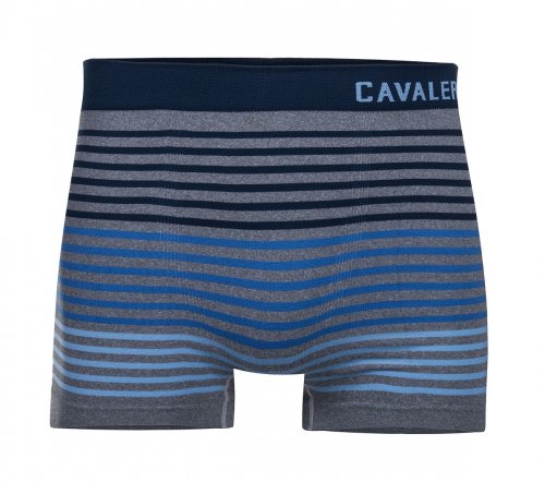 Cueca Boxer Cavalera Nick Listrada Sem Costura Azul