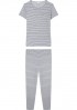 Miniatura - Malwee Pijama Camiseta e Calça Listrado Meia Malha Repelente Insetos