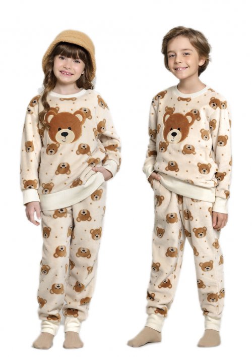 Mensageiro dos Sonhos Pijama Soft Teddy Bear Infantil