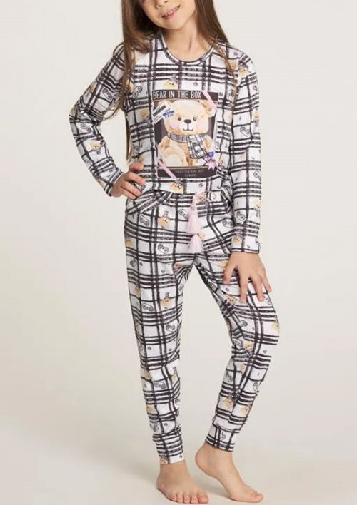 Recco Pijama Comprido de Comfort Flanelado Urso Infantil